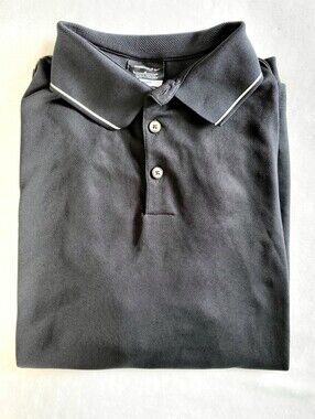 Nike Golf Dri-Fit Black Short Sleeve Polo Shirt - Size L